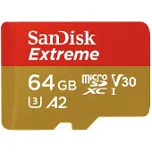 SanDisk MicroSDXC Extreme 64GB 160MB/s + SD Adapter