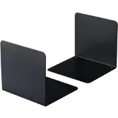 Durable Set van 2 Zwarte Boekensteunen - Compact en Stevig