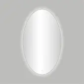Best design Badkamerspiegel divo-60 led sfeerverlichting 60x80 cm ovaal