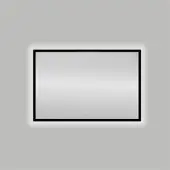 Best design Badkamerspiegel nero led verlichting 100x80 cm mat zwart