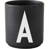 Design Letters beker zwart X