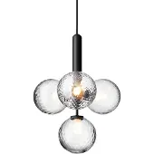 Nuura Miira 4 Kroonluchter Rock Grey / Doorzichtig - Kroonluchters Glas Clear - 2031005