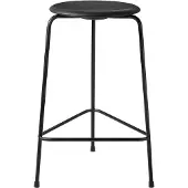 Fritz Hansen Dot hoge leren kruk Cowboyzwart