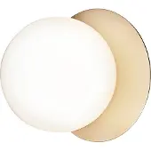 Nuura Wandlampe , Liila 1 Medium, dimbare, Goud / Messing, Woonkamer, Glas, Designer