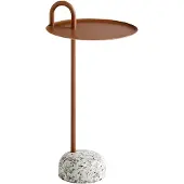 HAY Bijzettafel Bowler Granite Base Pale Brown