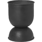 Ferm Living Hourglass bloempot extra small Ø21 cm Zwart-donkergrijs