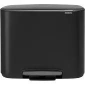Brabantia Bo Pedal Bin 11 + 23 Liter Matt Black