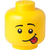 Room copenhagen De grote Silly 8.5L-container met de kenmerken van een jongen die de tong laat zien