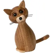 Spring Copenhagen Lucky decoratie kat Eikenhout