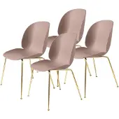Gubi Beetle stoel messing poten 4-pack Sweet Pink