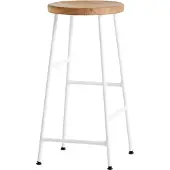 HAY Cornet ronde barkruk 65 cm Oiled oak-cream white