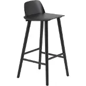 Muuto Nerd barkruk 75 cm zwart