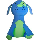Cuddlebug knuffelkussen Dog 33 x 20 cm blauw