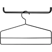 String Kledinghangers Pak Van 4 Zwart - Haken en hangers Metaal Black - SCH-13-4