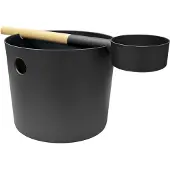 KOLO Sauna Emmer en Lepel - Zwart