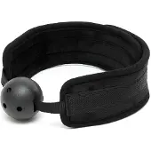 Rimba - Comfortabele ball gag - Zwart - Verstelbaar