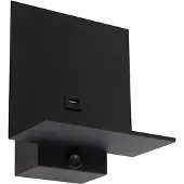 QAZQA Moderne wandlamp zwart incl. USB-aansluiting - Flero