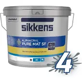 Sikkens Alphacryl Pure Mat SF | Matte Muurverf 5 LTR - Donkere kleur|1