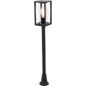 QAZQA Industriële staande buitenlamp zwart 100 cm IP44 - Charlois