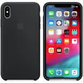 Apple iPhone Xs Max Silicone Back Cover Zwart