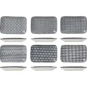 COSY&TRENDY NIKKO BLACK SCHOTEL 26X17.5CM 6 ASS