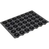 Lurch LU 112984 Zwart Flexi-Professional Bakvorm mini tulband - 60x40cm