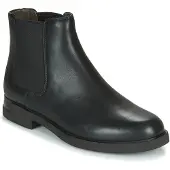 Camper Campervoor vrouwen. K400299-001 Leren enkellaarsjes Iman Zwart (36), Leer, Plat, Geen, Casual