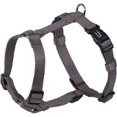 Nobby Classic Harnas / Hondentuigje - Nylon - Grijs - Maat: S-M - Borstomtrek: 30 - 50 cm (GELIEVE ALVORENS BESTELLEN OPMETEN)