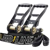 GBB Slackline van 25 meter met boomprotectie en Ratpad-spanbanden