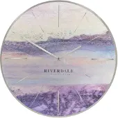 Riverdale Wandklok Brixton Metallic 65 cm