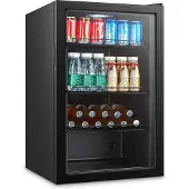 CombiSteel Drankenkoeling - 150L - Zwart - +3°c/+10°c - Statisch - Horeca Koelkast