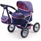 Bayer - Poppenwagen Trendy - Blauw en Roze