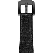Marc Coblen / TW Steel Horlogeband Zwart Leer Alligator met Zwarte Gesp 22mm