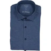 Olymp Level Five 24/Seven Body Fit Jersey overhemd rook blauw, Effen