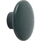 Muuto Dots Wood Coat Hooks Dark Green | Ø 6.5 cm