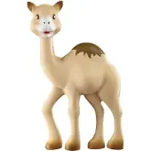 Sophie de Giraf Al Thir de Dromedaris - Bijtspeeltje - Bijtspeelgoed - Baby speelgoed - Kraamcadeau - Babyshower cadeau - 100% Natuurlijk rubber - Vanaf 0 maanden - 18 cm - Zand/Bruin