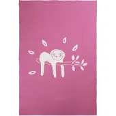 Lion Beddenshop Briljant Baby Deken Jungle Dusk 75 X 100 Cm Katoen Roze/wit