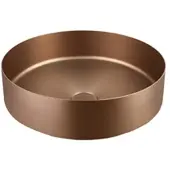 Lambini Designs ronde waskom staal 40x12.5cm brons
