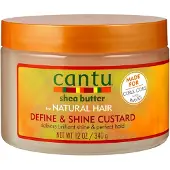 Cantu Sheaboter voor natuurlijke haarkrulling Custard 12 ounce
