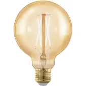 Eglo Golden Age LED Lamp - E27 - Ø 9,5 cm - Dimbaar - 4W - 1700K - Amber