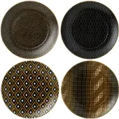 Wedgwood Arris Ontbijtbord 20 cm Accent - Set van 4