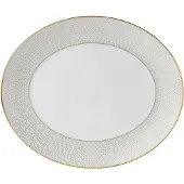 Wedgwood Arris ovalen serveerschotel wit