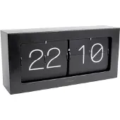 Karlsson Klok Wall / Boxed Flip XL Matt Black 37 x 17,5 cm