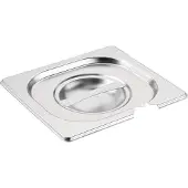 Vogue RVS deksels GN met lepeluitsparing | GN 1/6