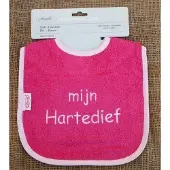 Funnies Roze slab met "Mijn hartedief"