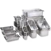 H.W.Larsen Gastronormbak - GN Bak - RVS - 17,6 x 16,2 cm - 3 Liter - Vaatwasserbestendig - Breukvast