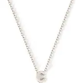 Orelia letter ketting C zilverkleurig met giftbox