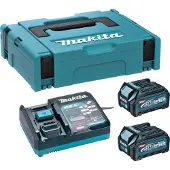 Makita 191J81-6 40v XGT Li-ion Accu Starterset (2x 2.5Ah) + Lader In Mbox