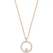 Swarovski Collier Creativiteit Cirkel - Roze - Metaal - 38 cm - Vrouw