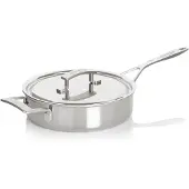 Demeyere Industry lage sauteuse met deksel 24 cm